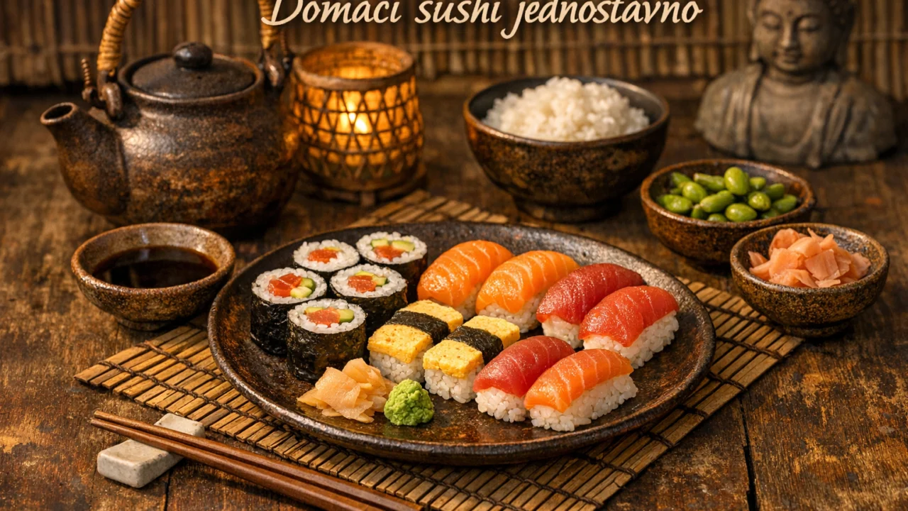 Tradicionalna priprema jela Domaći sushi jednostavno