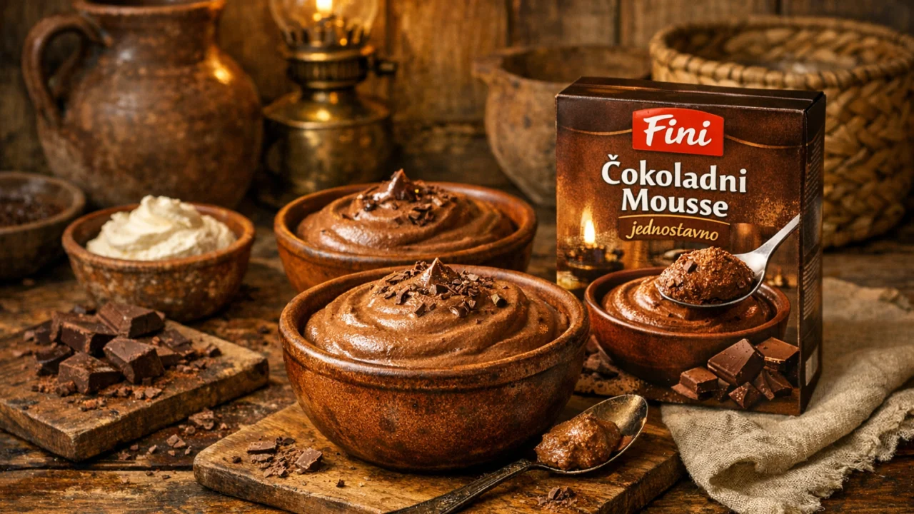 Tradicionalna priprema jela Fini čokoladni mousse jednostavno