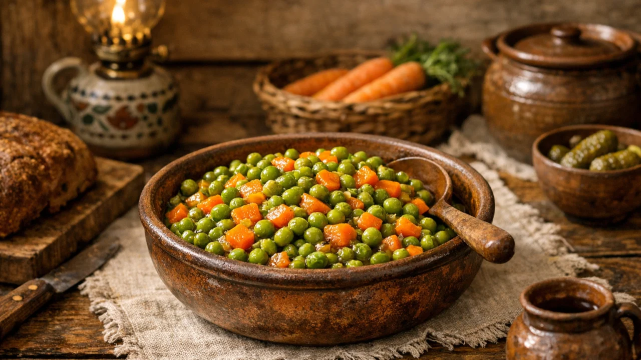 Tradicionalna priprema jela Fini grašak s mrkvom