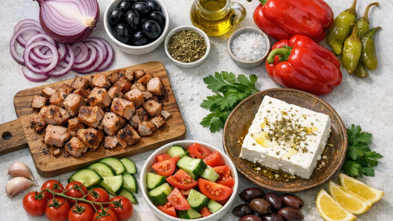 Sastojci za Grčka salata tradicionalni recept