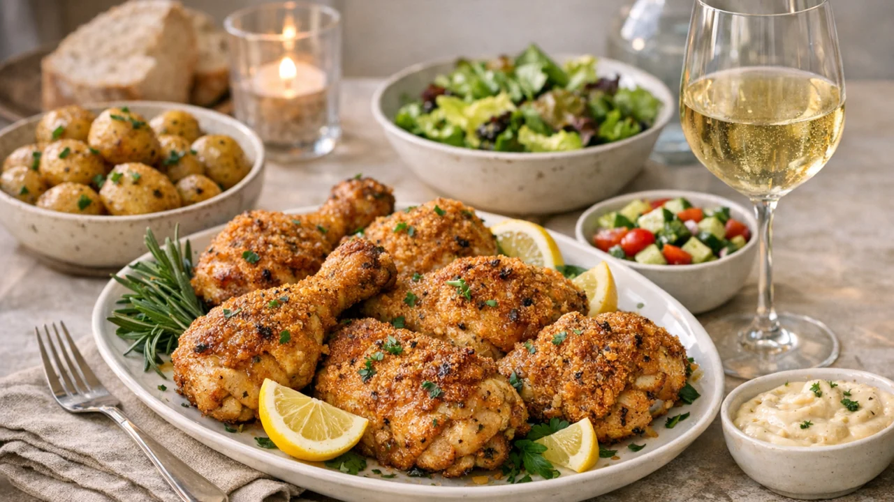 Posluživanje i varijacije Hrskava piletina iz pećnice