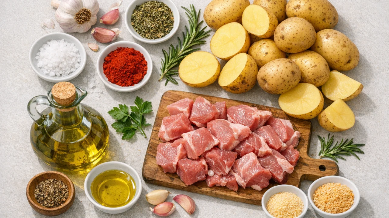 Sastojci za Hrskavi krumpiri iz pećnice