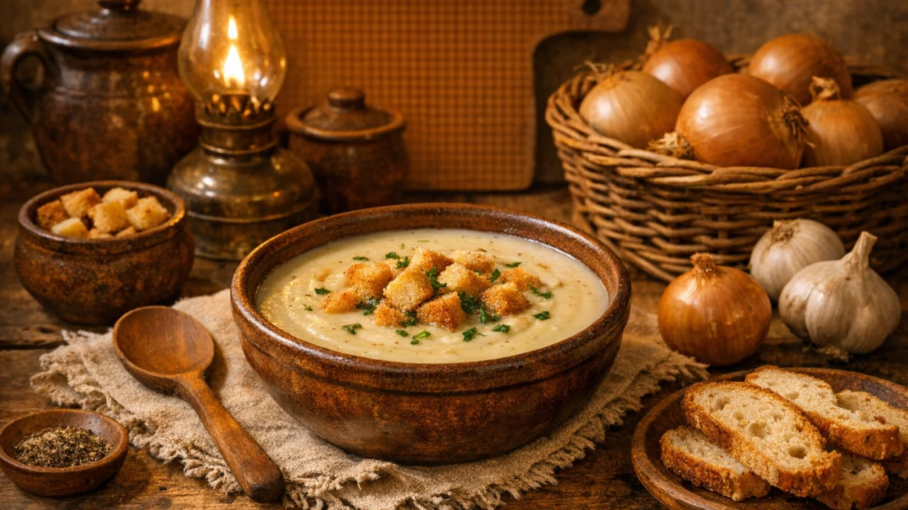 Tradicionalna priprema jela Krem juha od luka
