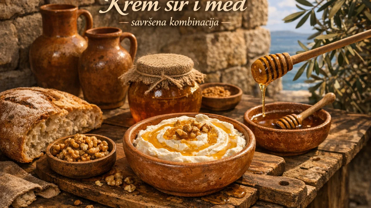 Tradicionalna priprema jela Krem sir i med savršena kombinacija