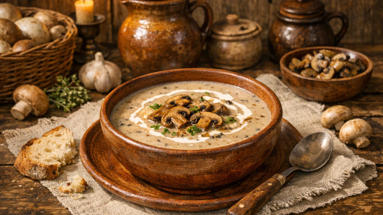 Tradicionalna priprema jela Kremasta juha od gljiva