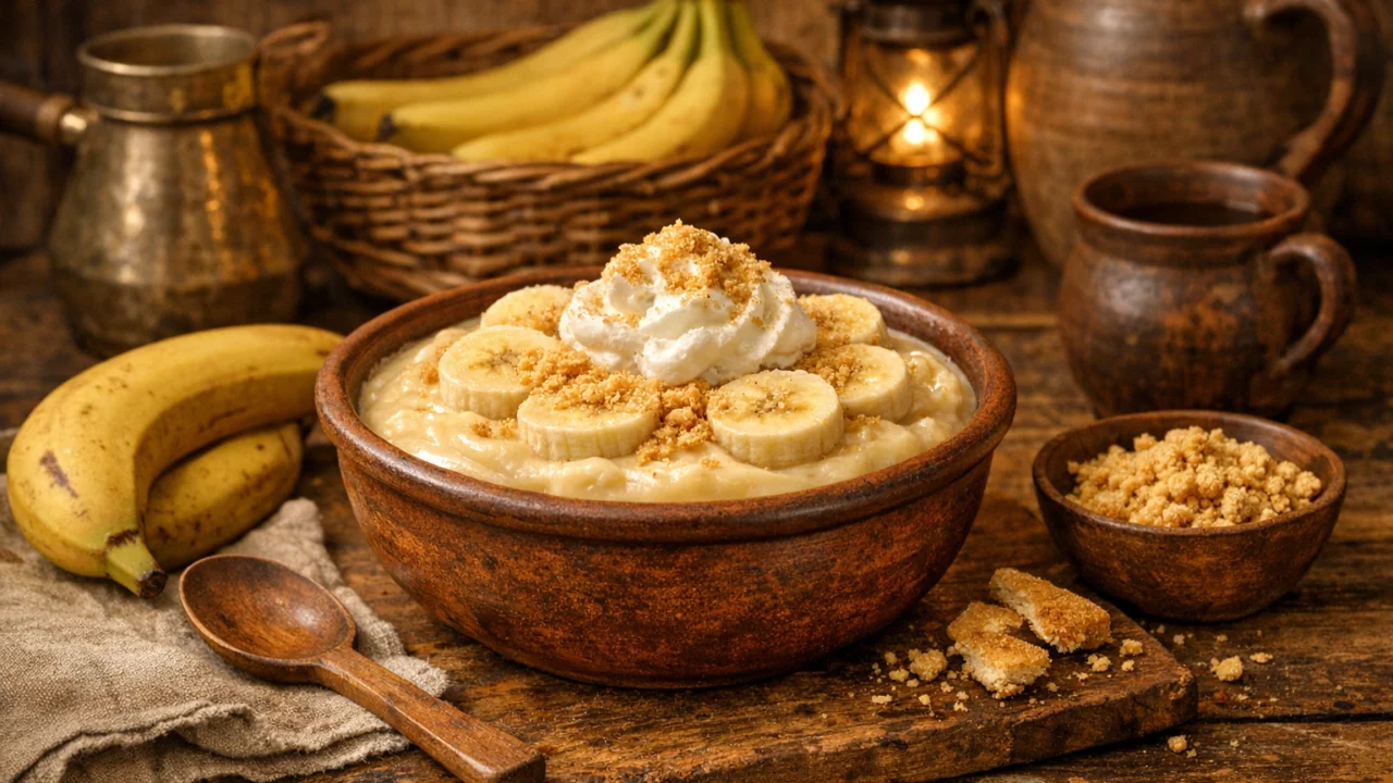 Tradicionalna priprema jela Kremasti desert od banane