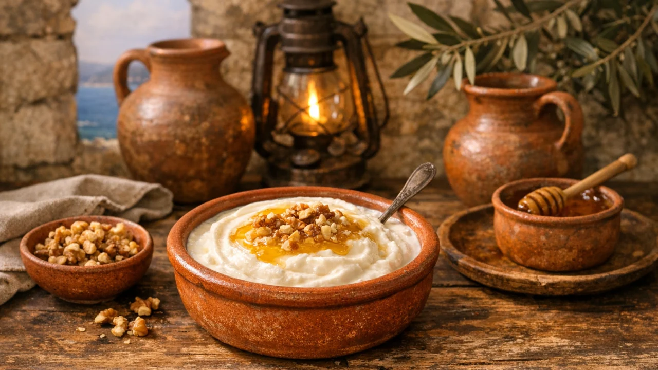 Tradicionalna priprema jela Kremasti desert od jogurta