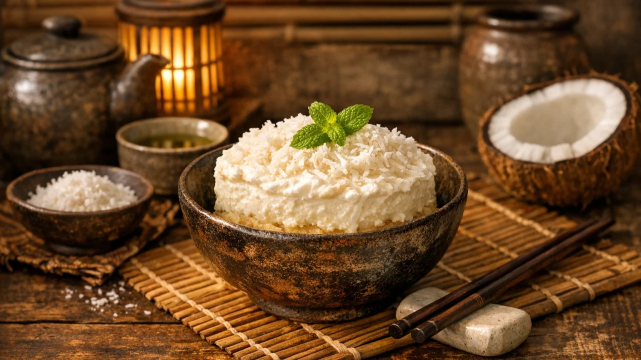 Tradicionalna priprema jela Kremasti desert s kokosom