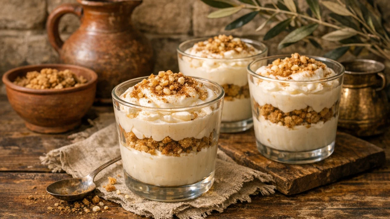Tradicionalna priprema jela Kremasti desert u čaši