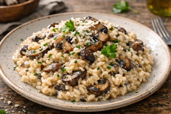 Fotografija jela Kremasti rižoto s gljivama