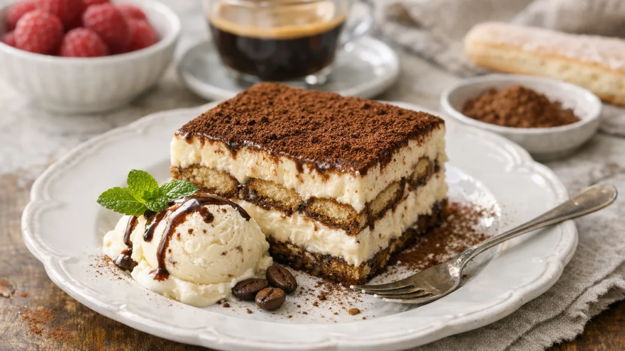 Posluživanje i varijacije Kremasti tiramisu bez jaja