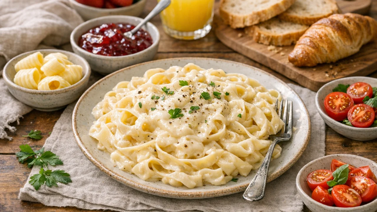 Posluživanje i varijacije Kremasti umak od sira za tjesteninu