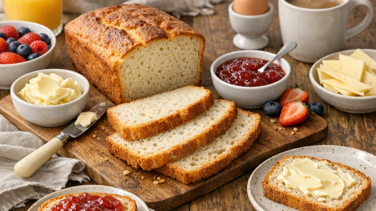 Posluživanje i varijacije Kruh bez glutena jednostavno