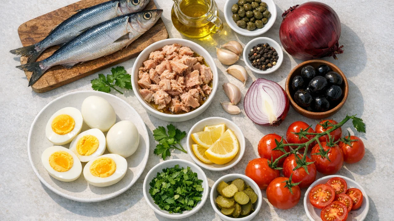 Sastojci za Lagana salata s tunom