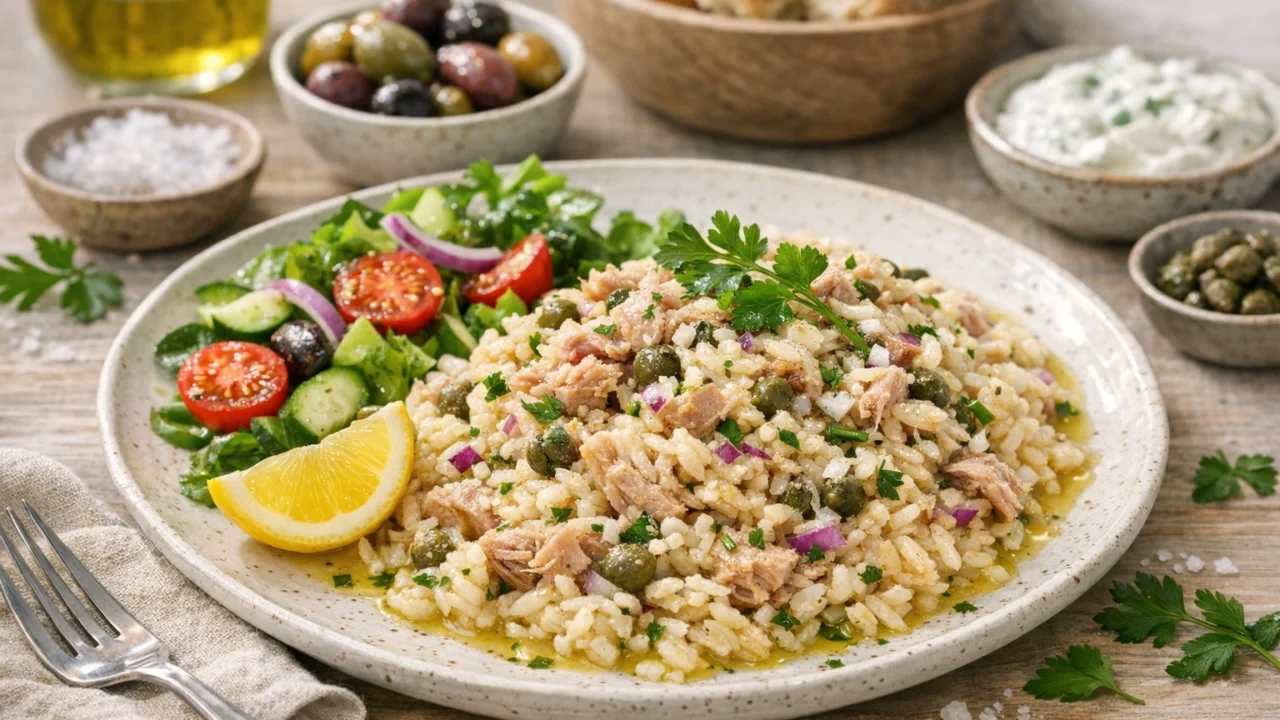 Posluživanje i varijacije Lagana salata s tunom