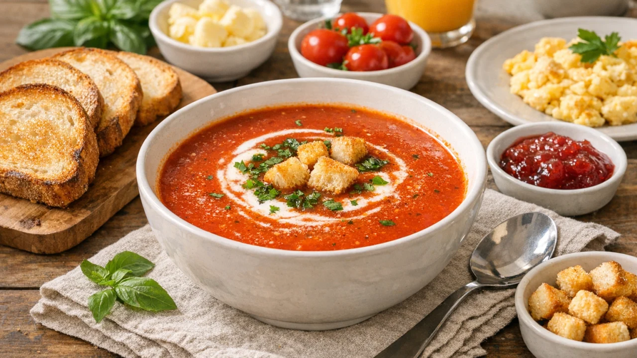 Posluživanje i varijacije Najbolja domaća juha od rajčice