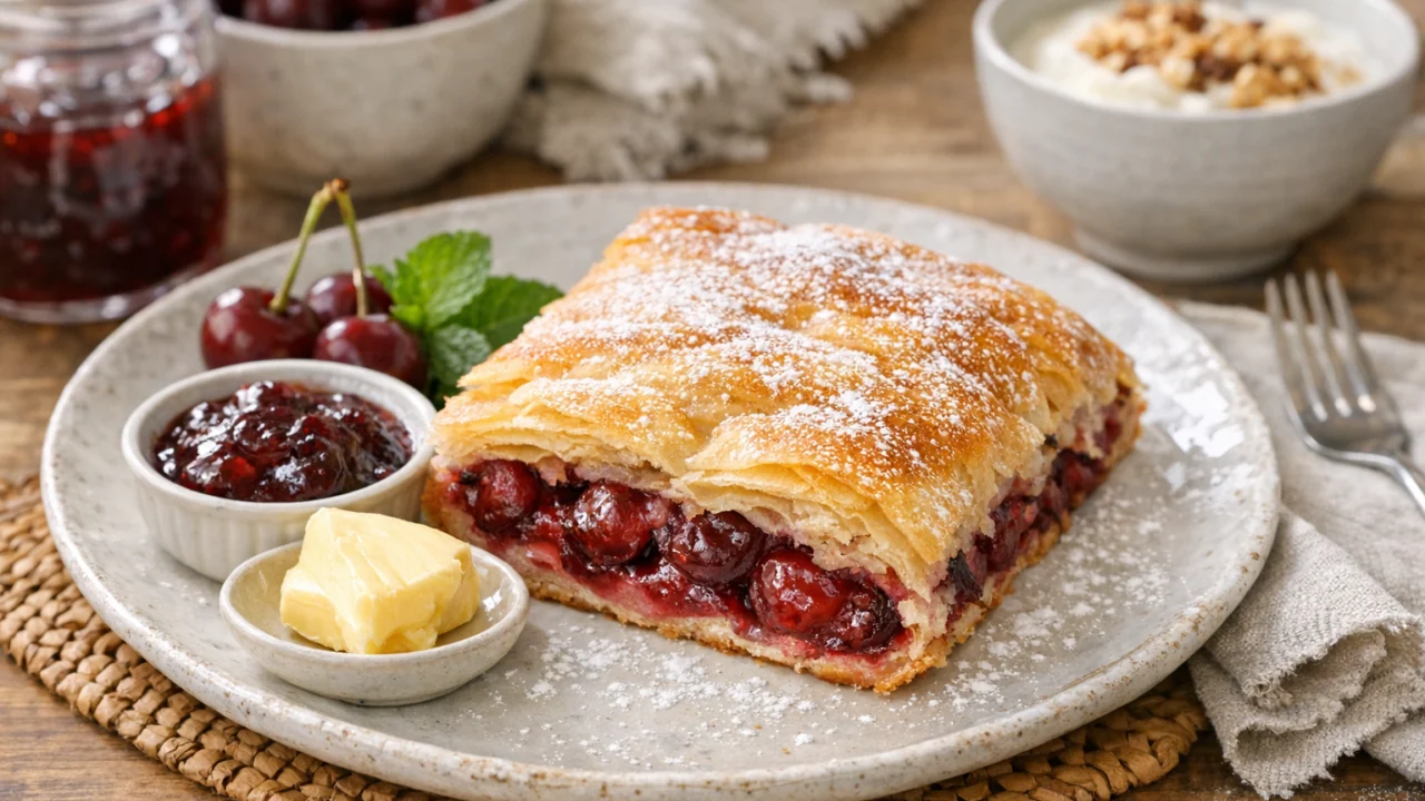 Posluživanje i varijacije Najbolja pita od višanja