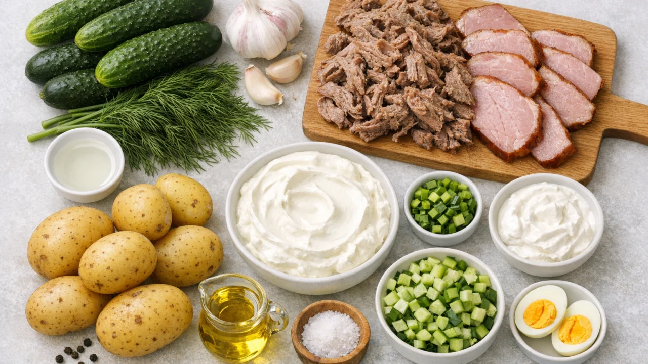 Sastojci za Najbolja salata od krastavaca