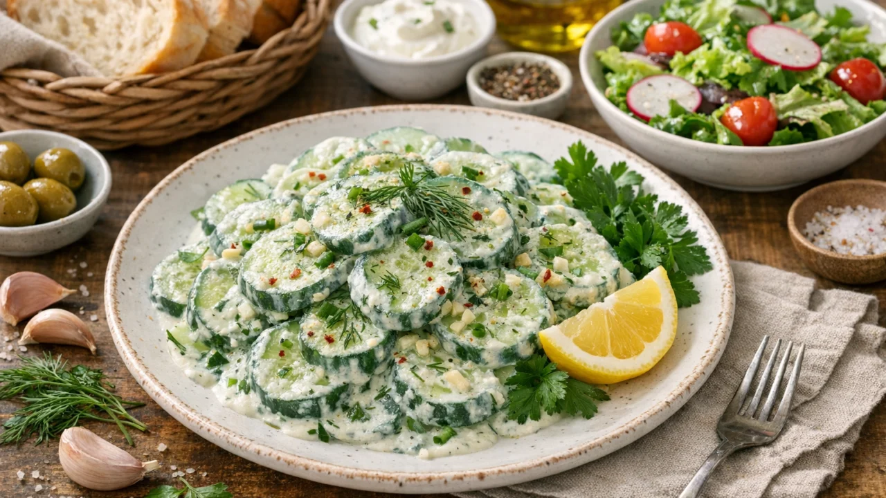 Posluživanje i varijacije Najbolja salata od krastavaca