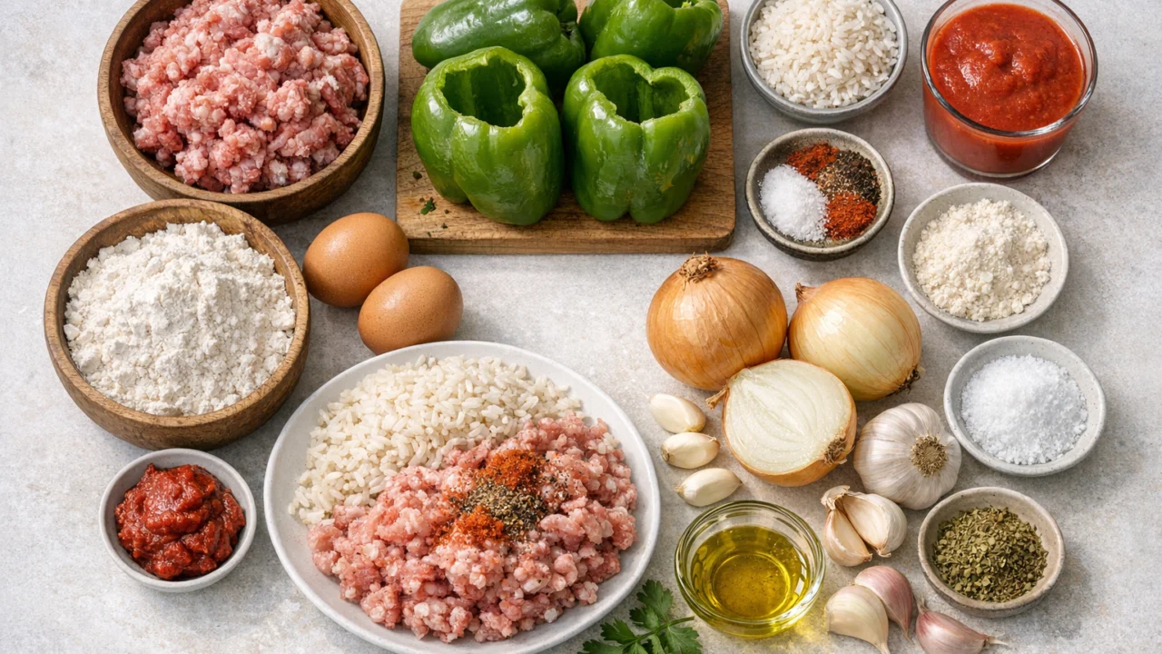 Sastojci za Najbolje punjene paprike brza verzija