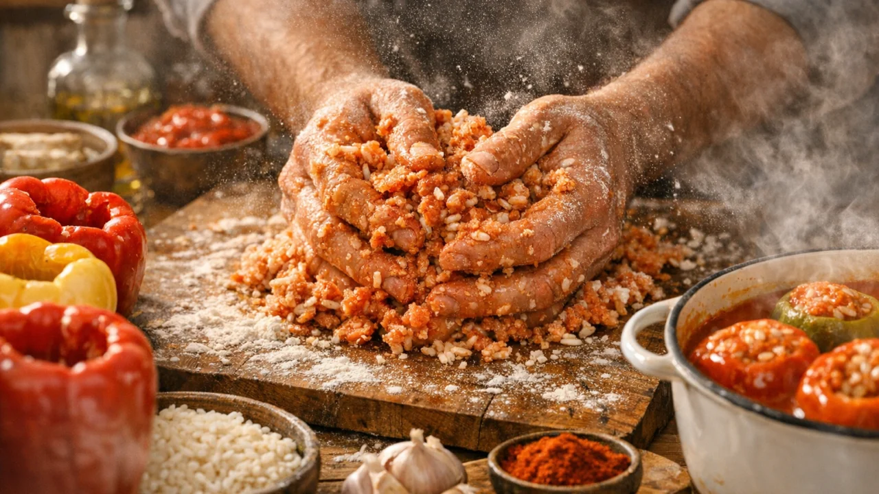 Priprema jela Najbolje punjene paprike brza verzija