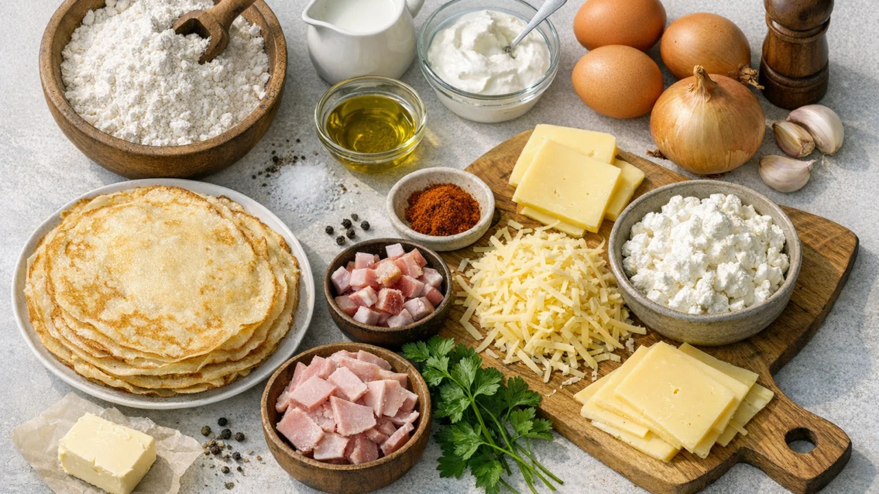 Sastojci za Najbolje zapečene palačinke