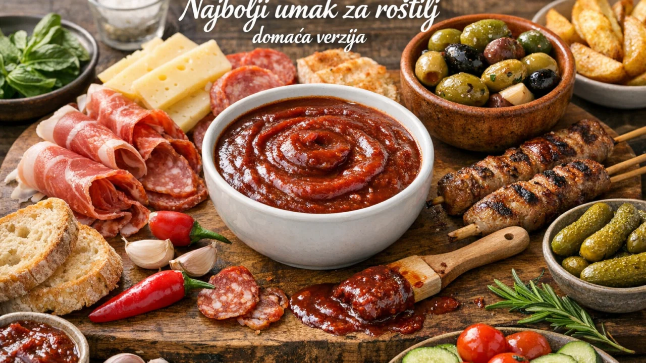 Posluživanje i varijacije Najbolji umak za roštilj domaća verzija