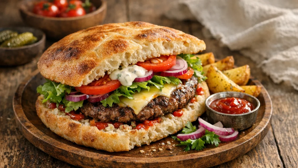 Fotografija jela Najbolji hamburger s domaćim pecivom