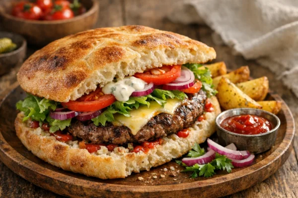 Fotografija jela Najbolji hamburger s domaćim pecivom