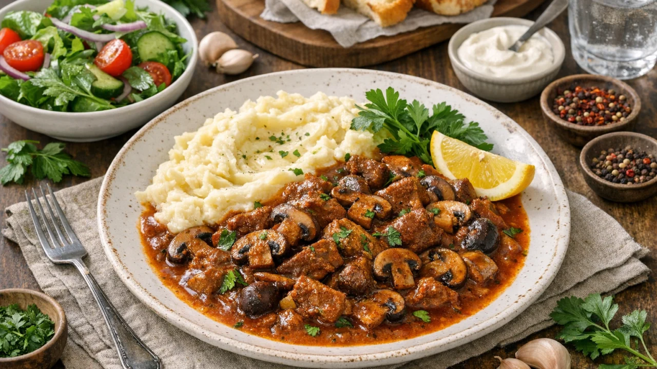 Posluživanje i varijacije Najbolji recept za gulaš s gljivama