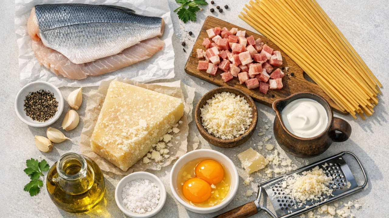 Sastojci za Najbolji recept za špagete karbonara