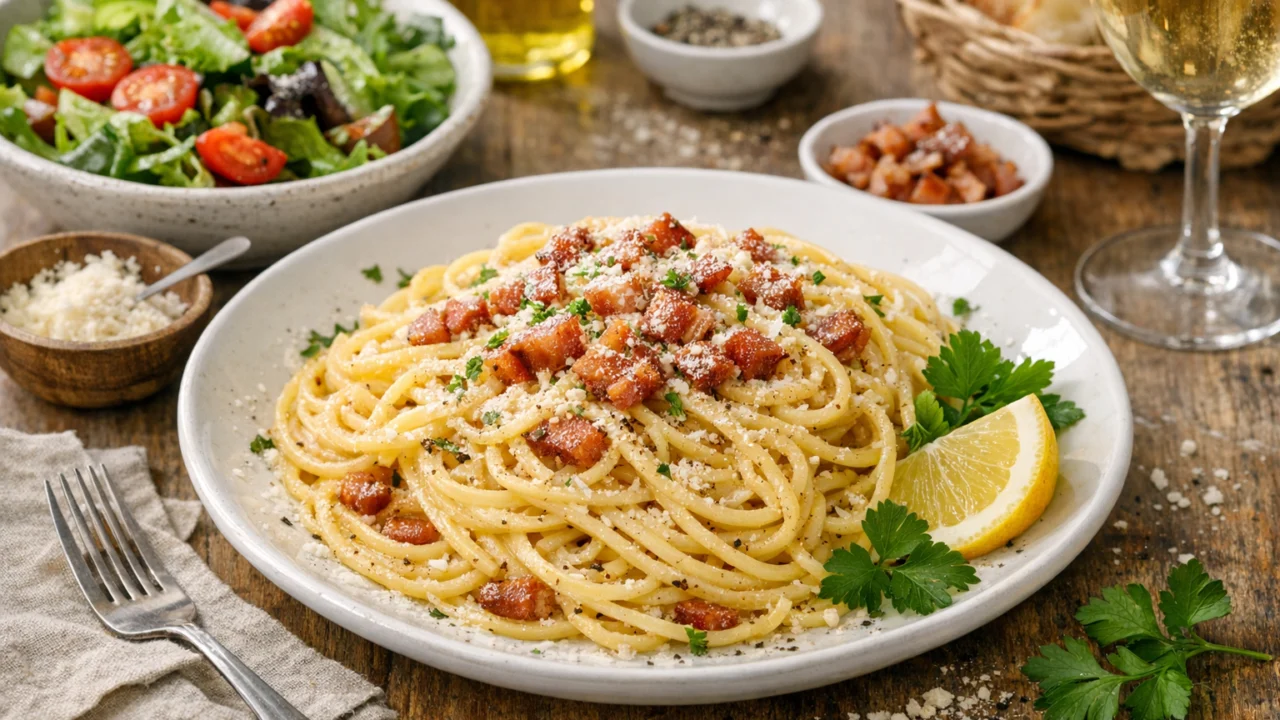 Posluživanje i varijacije Najbolji recept za špagete karbonara