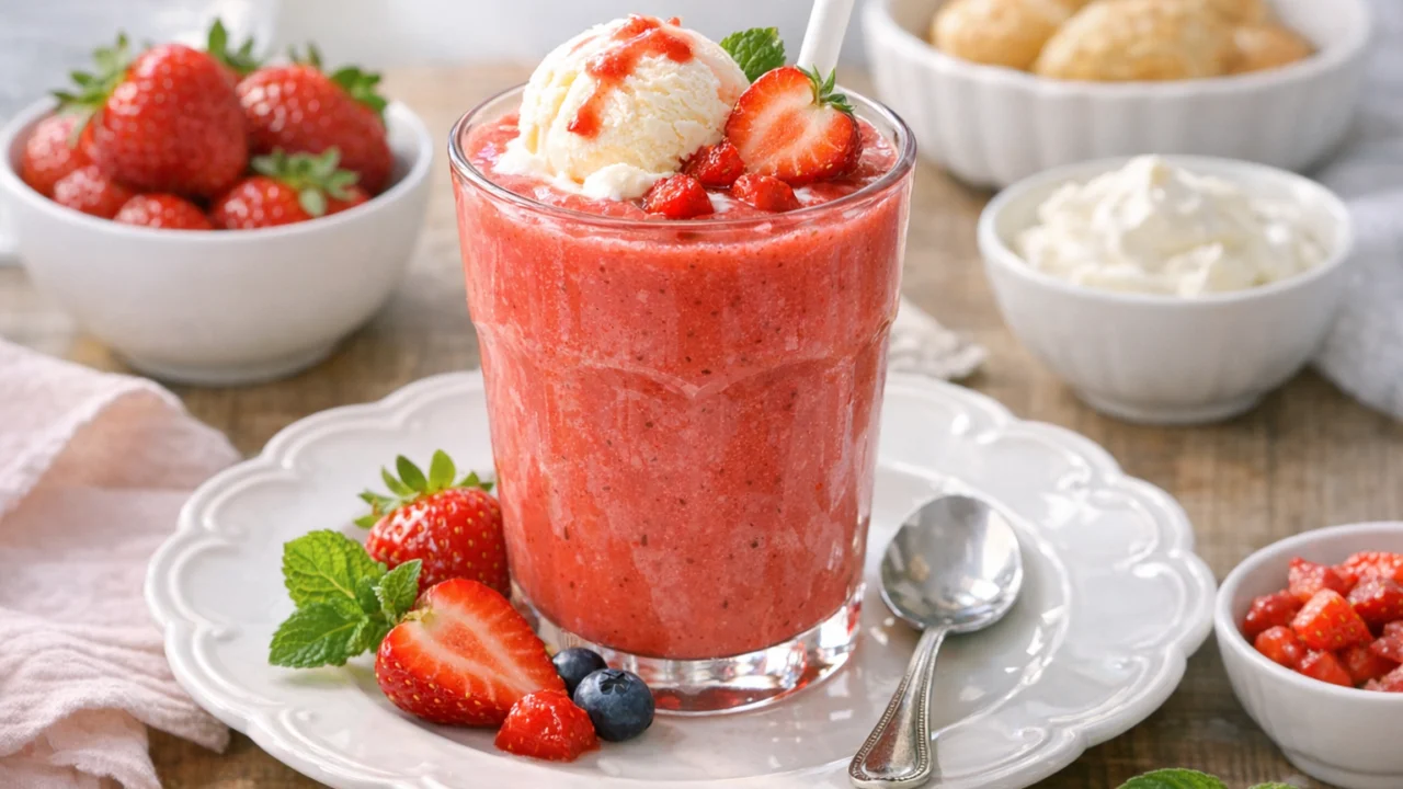 Posluživanje i varijacije Najbolji smoothie od jagoda