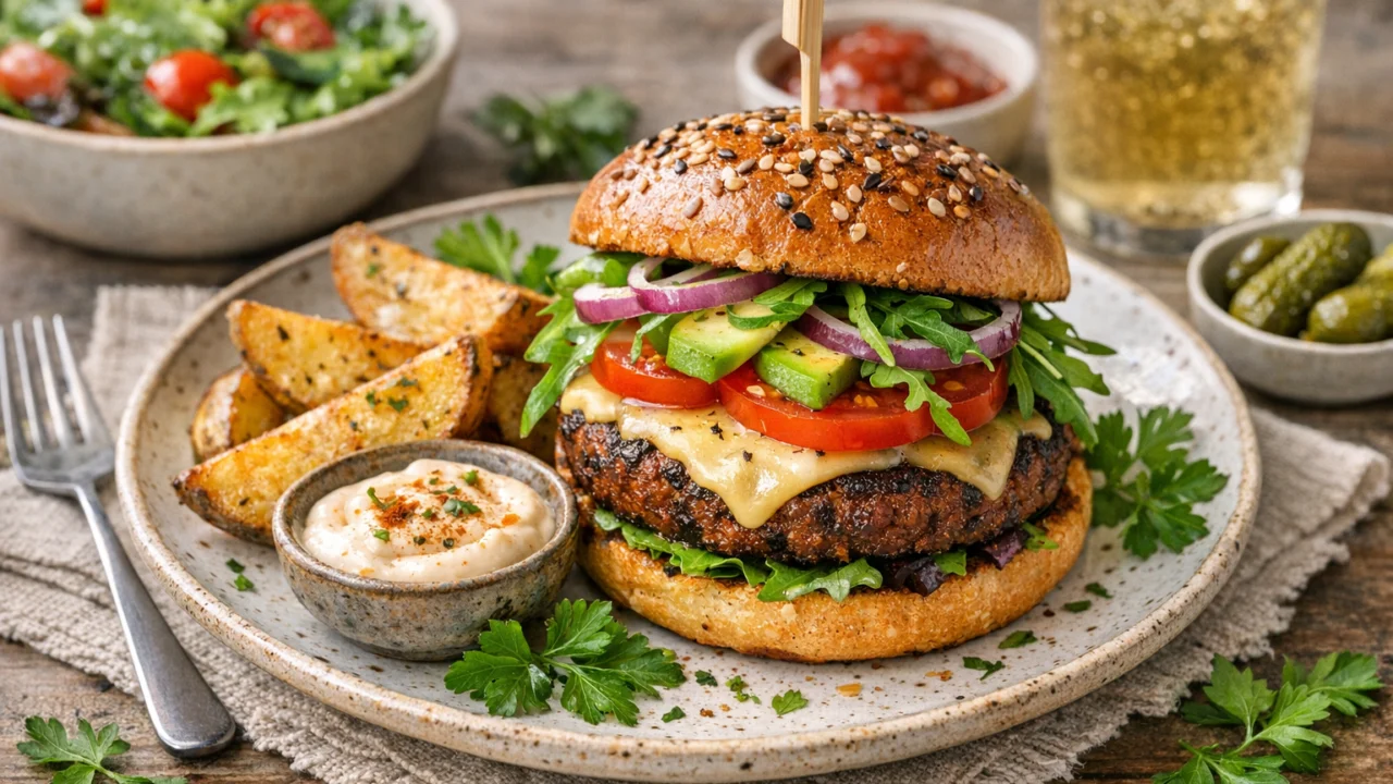 Posluživanje i varijacije Najbolji veganski burger
