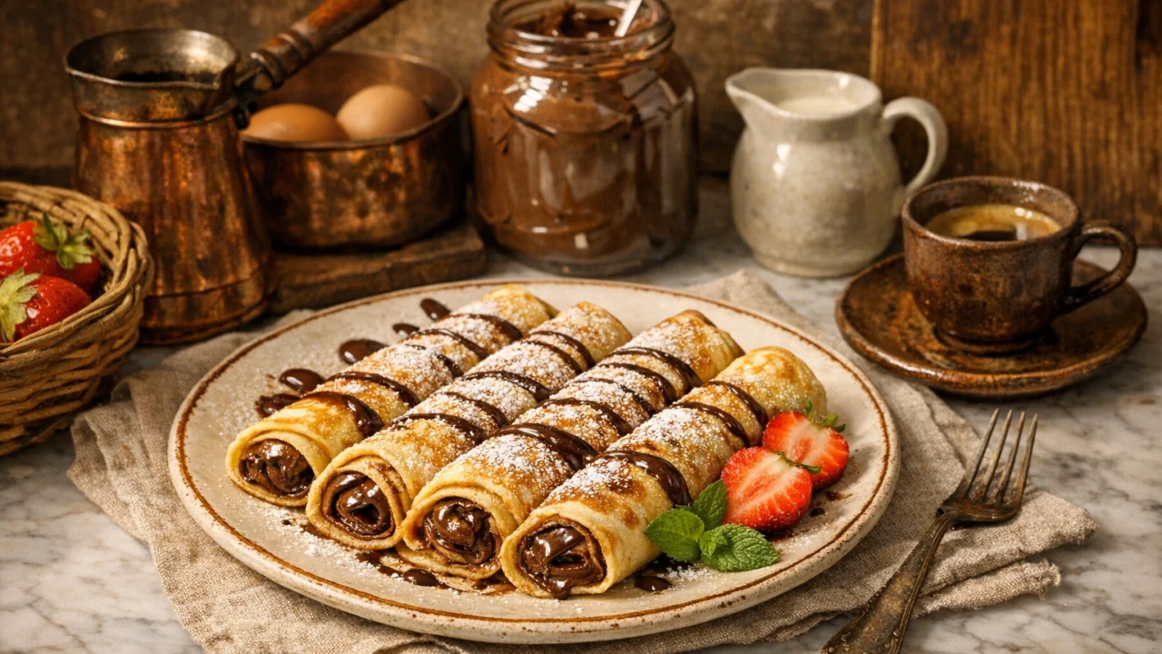 Tradicionalna priprema jela Palačinke s Nutellom jednostavno