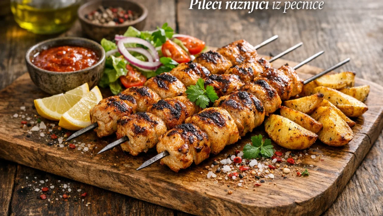 Fotografija jela Pileći ražnjići iz pećnice