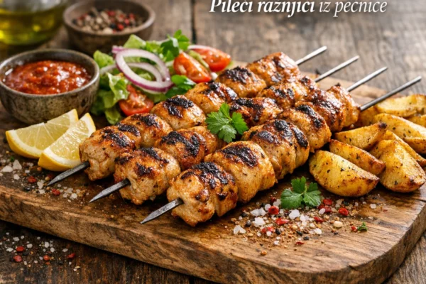 Fotografija jela Pileći ražnjići iz pećnice