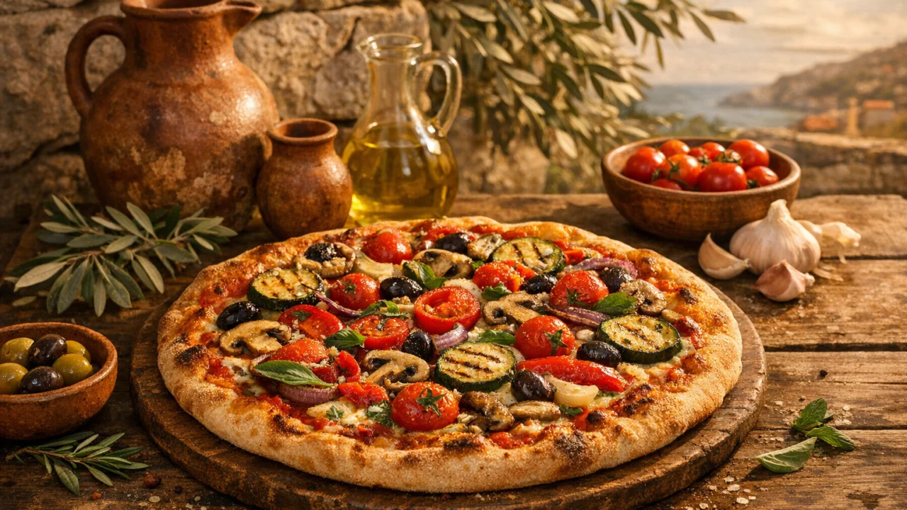 Tradicionalna priprema jela Pizza s povrćem domaća verzija