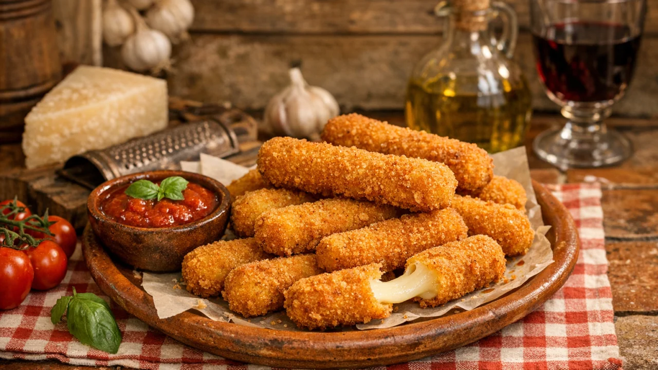 Tradicionalna priprema jela Pohana mozzarella štapići