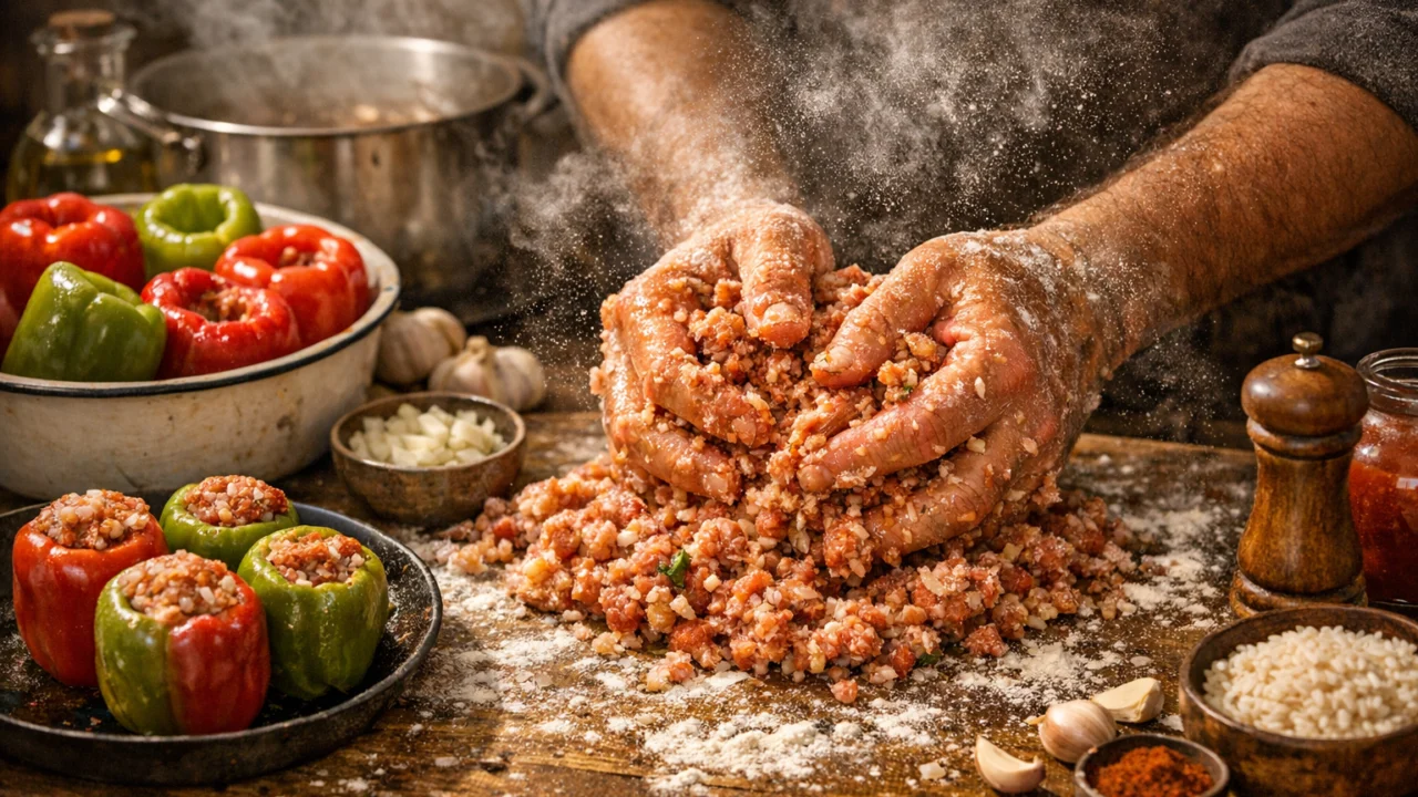 Priprema jela Punjene paprike tradicionalni recept