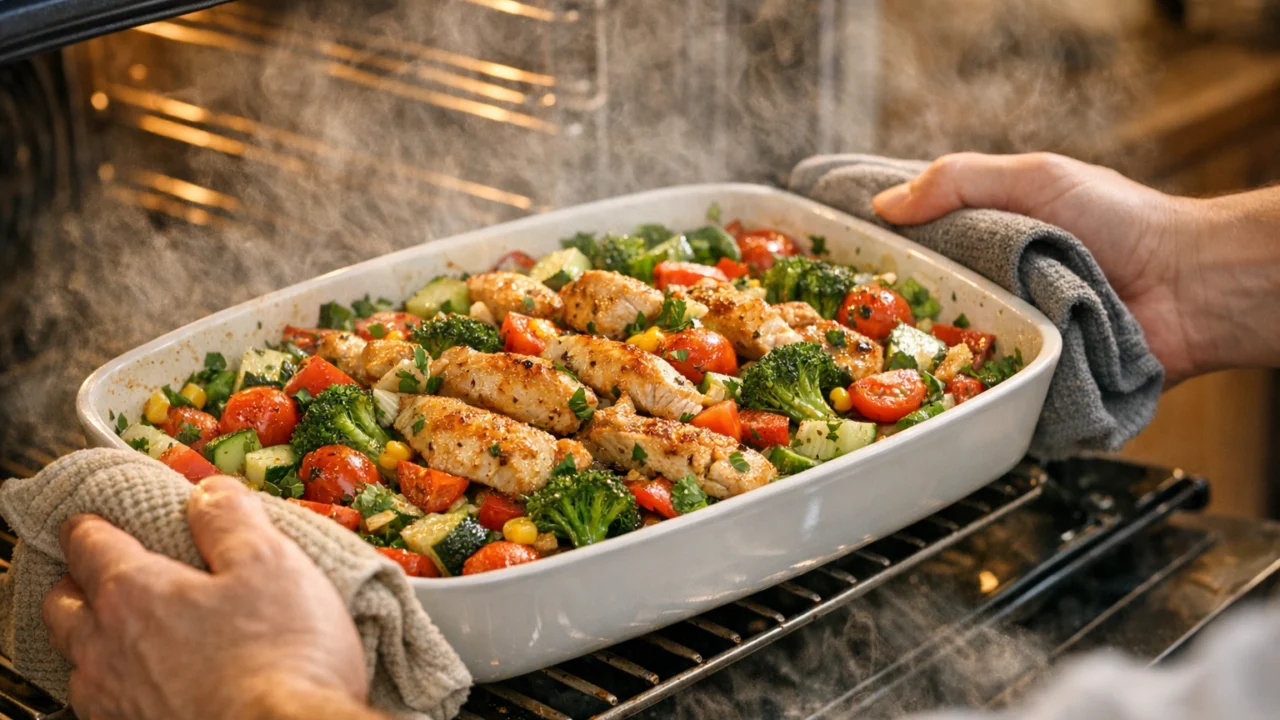 Priprema jela Salata od piletine i povrća lagani obrok