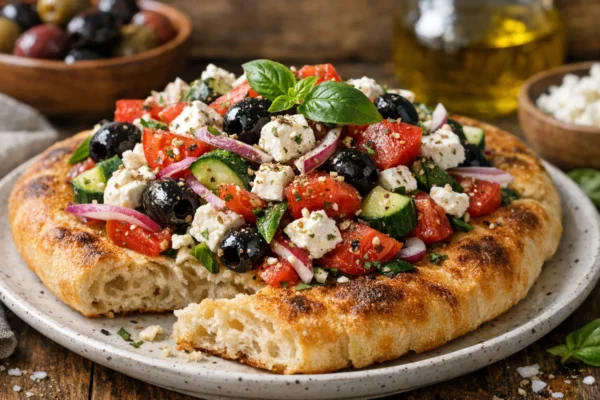 Fotografija jela Salata s feta sirom i maslinama
