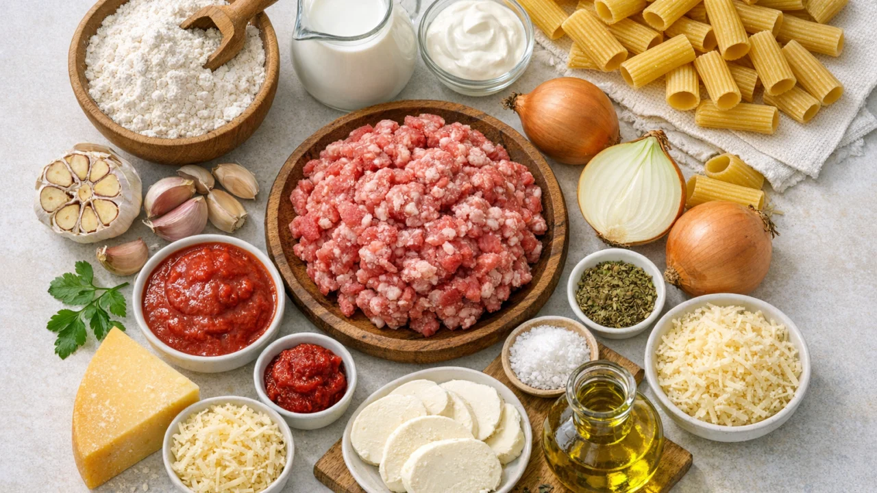 Sastojci za Savršena zapečena tjestenina