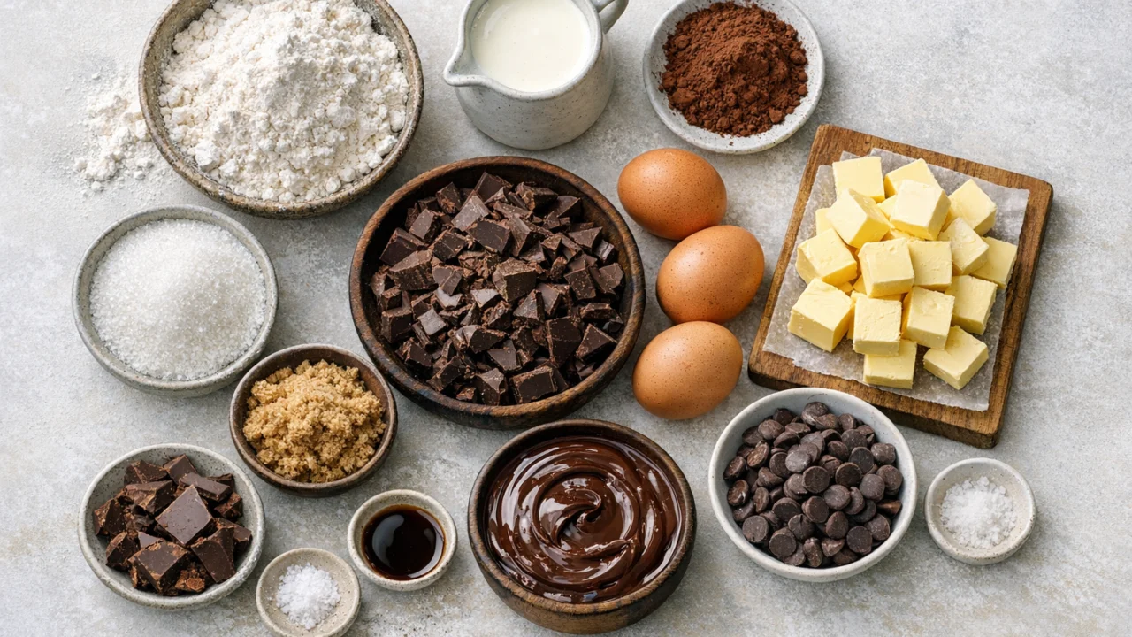 Sastojci za Savršeni brownie kolač mekan iznutra