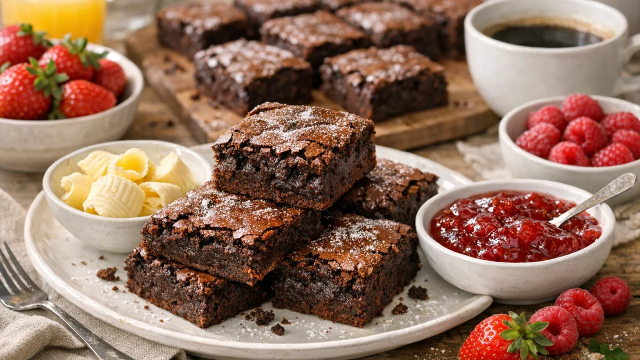 Posluživanje i varijacije Savršeni brownie kolač mekan iznutra