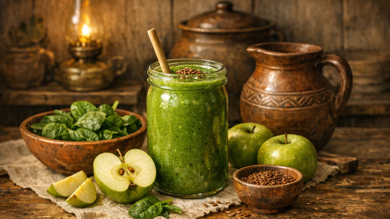 Tradicionalna priprema jela Smoothie od špinata i jabuke