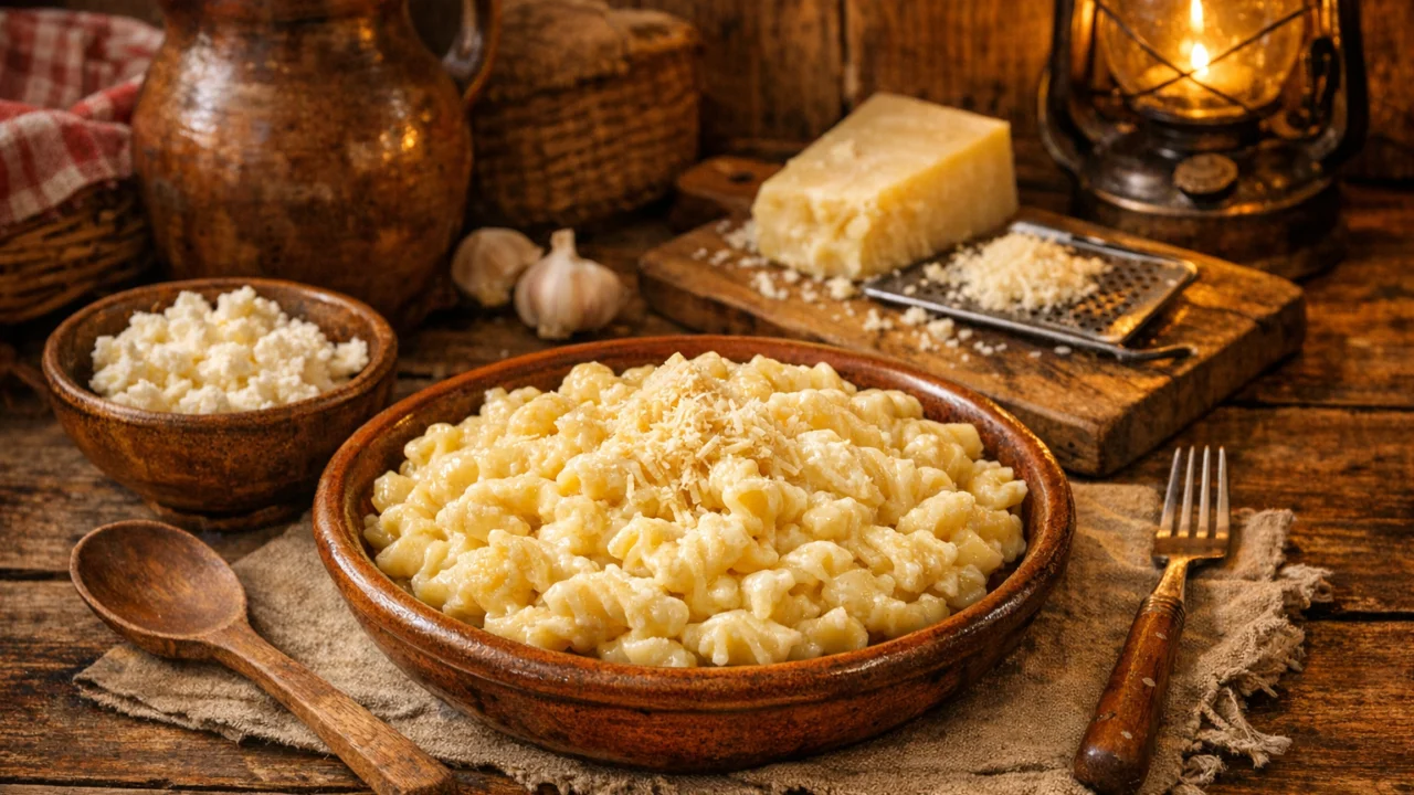 Tradicionalna priprema jela Tjestenina sa sirom jednostavno