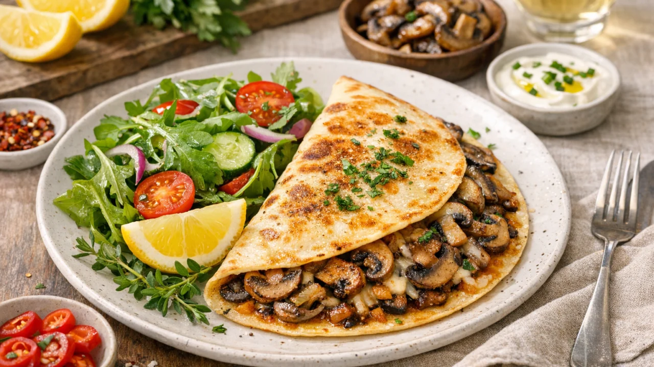 Posluživanje i varijacije Tortilja s gljivama savršena večera
