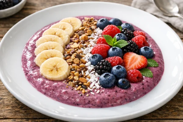 Fotografija jela Zdravi smoothie od banana i šumskog voća