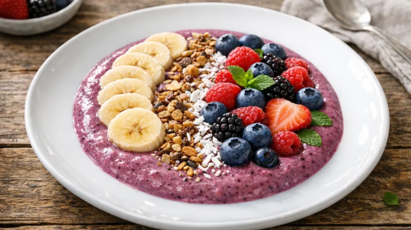 Fotografija jela Zdravi smoothie od banana i šumskog voća